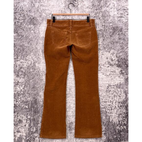 Vintage Abercrombie & Fitch Pants 4 Womens Y2K Caramel Corduroy Low Rise Boot - Picture 2 of 7